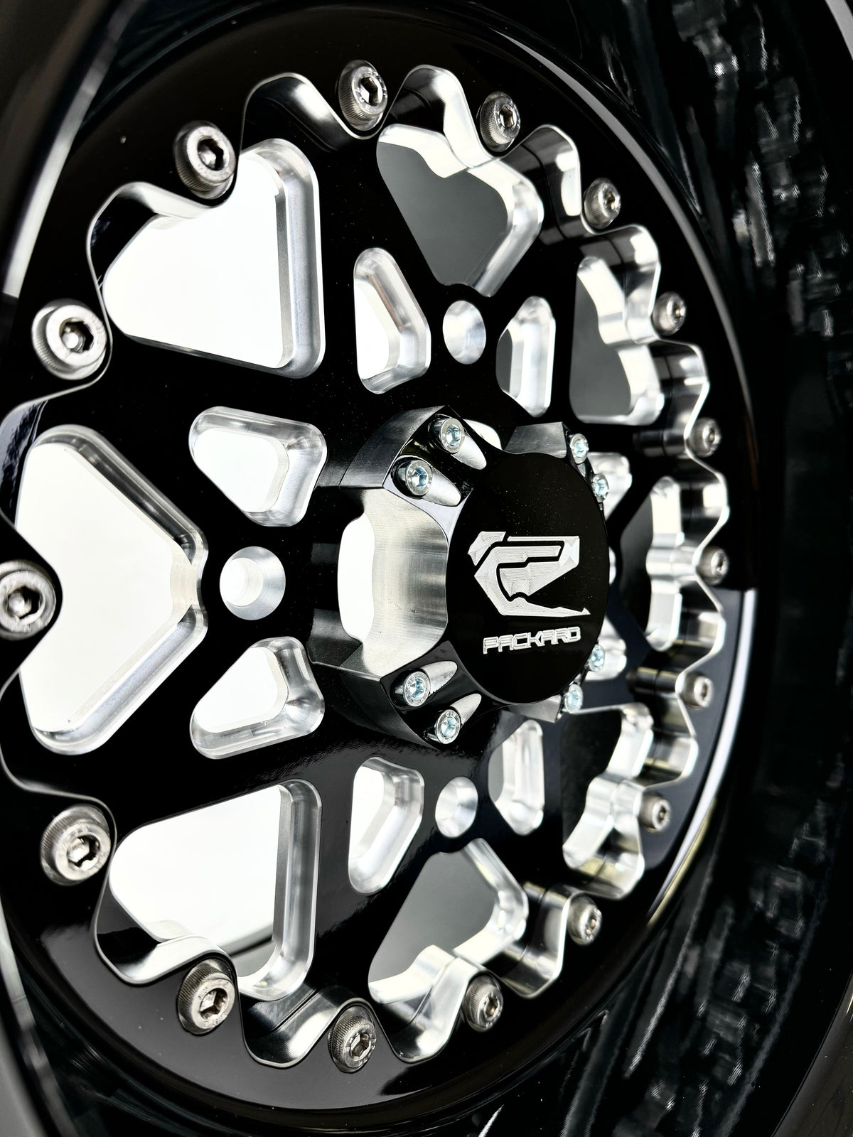 V2 Super Star - FF Forged Gloss Black-Wheels-Packard Performance-15x7 | 4x136-Black Market UTV