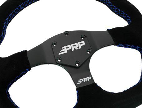 COMP-R STEERING WHEEL (SUEDE)-Steering Wheel-PRP Seats-Blue-Black Market UTV