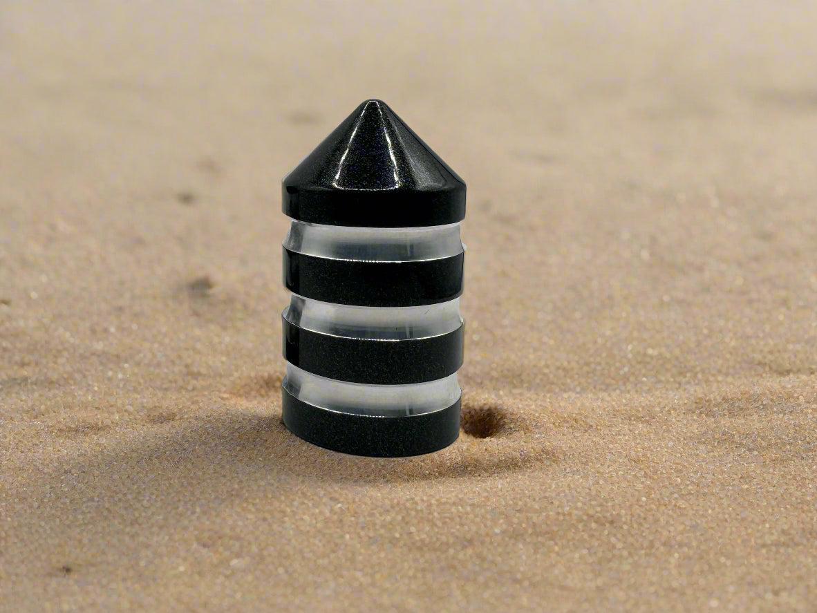 Billet Magnet Base Caps by Marshin Whips-whip accessories-Marshin Whips-Single-BLACK-Black Market UTV