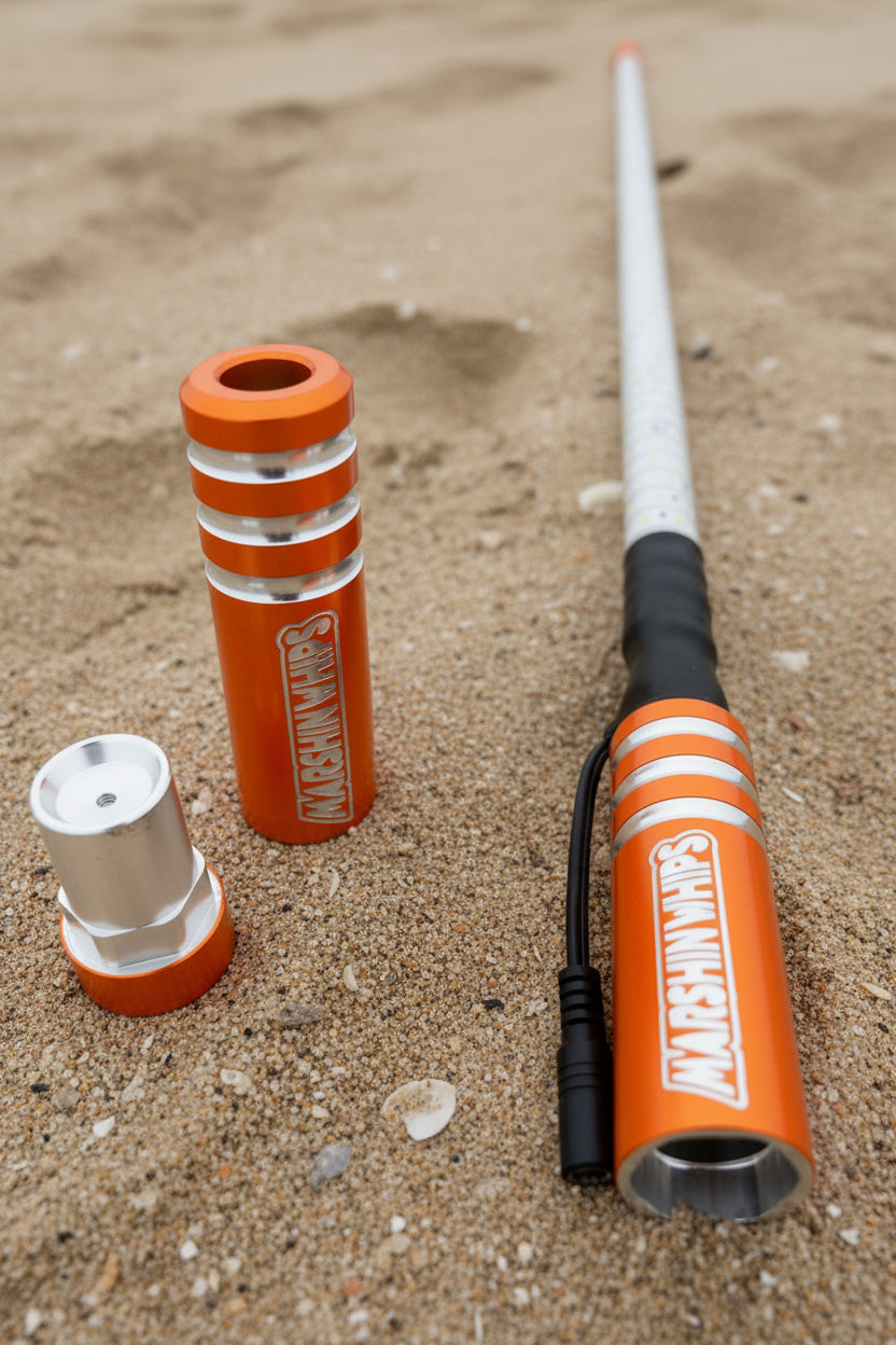 Game Changer LED Whip - Red, White & Blue Single Edition-Marshin Whips-2 FT-ORANGE-Black Market UTV