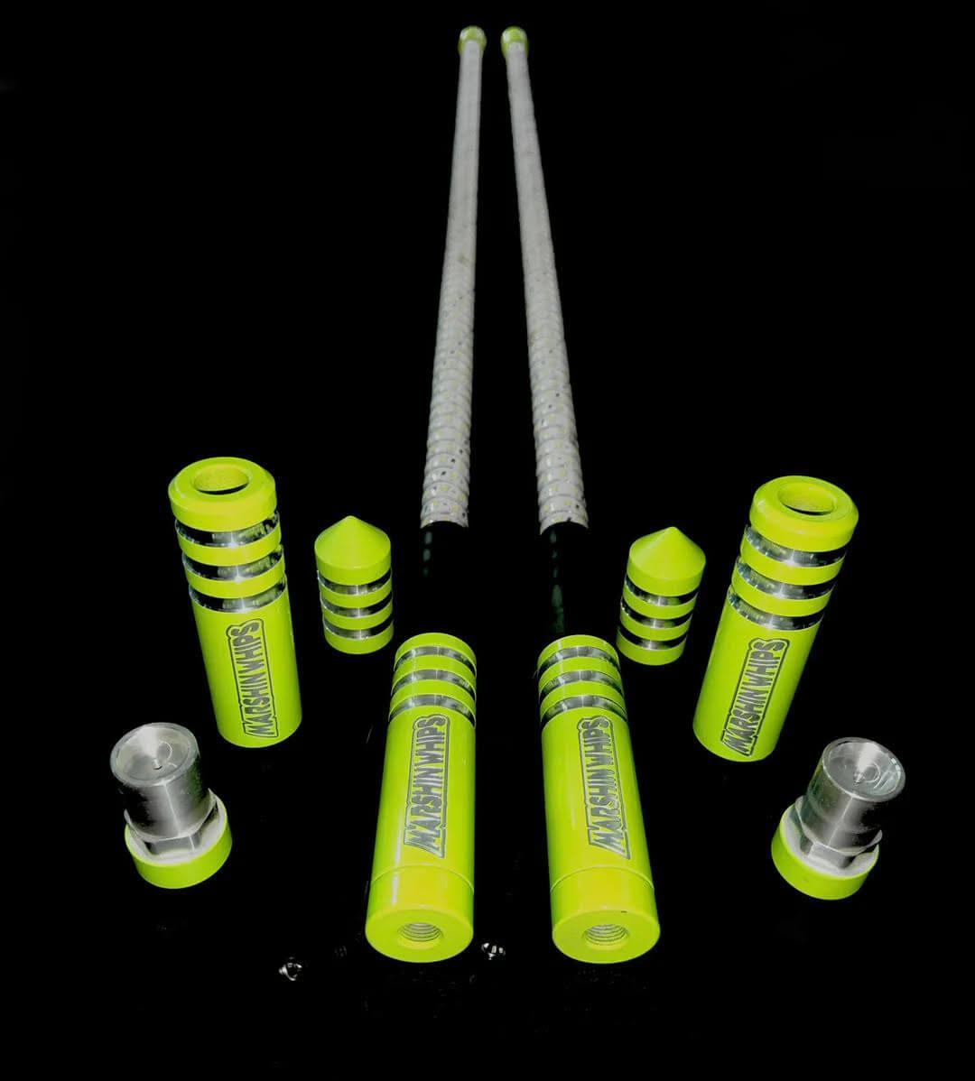GAME CHANGER - SAVAGE SAGE GREEN (SET)-Whip-Marshin Whips-2 FT-RED-Black Market UTV
