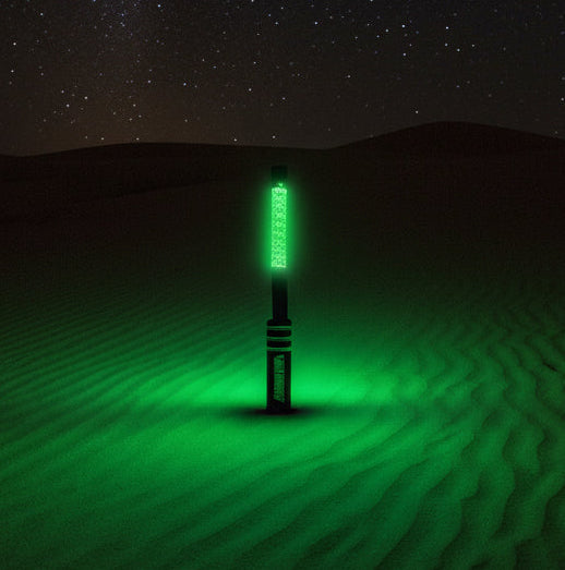 V2 Black Out LED Whip: The Ultimate Stealth Single-Marshin Whips-1 FT-Green-Black Market UTV