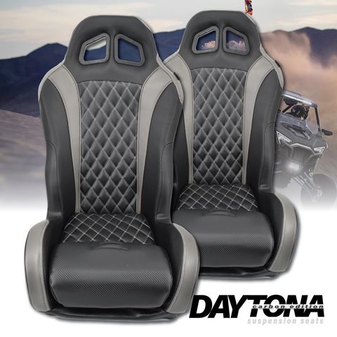 SUSPENSION SEATS OVERSTOCK-Seat-Aces Racing-Grey-Daytona-Black Market UTV