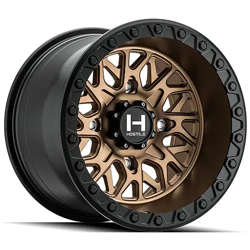H133 GLAMIS UTV WHEEL (MATTE BRONZE)-Hostile-15x8 (0mm)-4x137-Black Market UTV