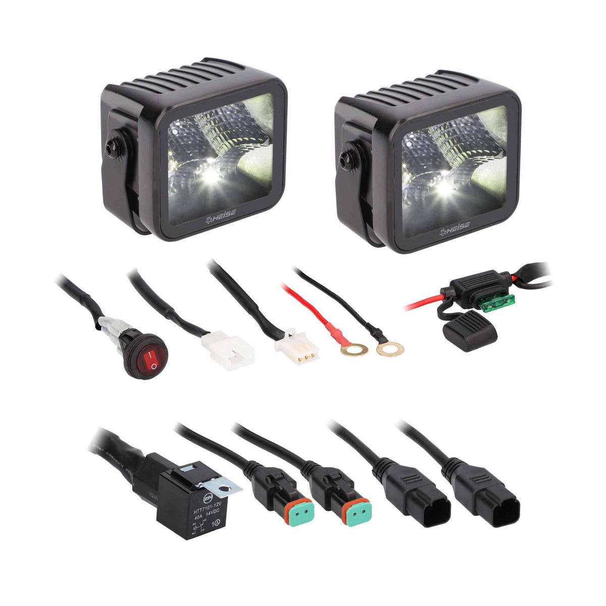 Universal - Blackout 3&quot; - 4 LED Flood Cube - 2 Pack-Lighting Pods-Heise-Black Market UTV