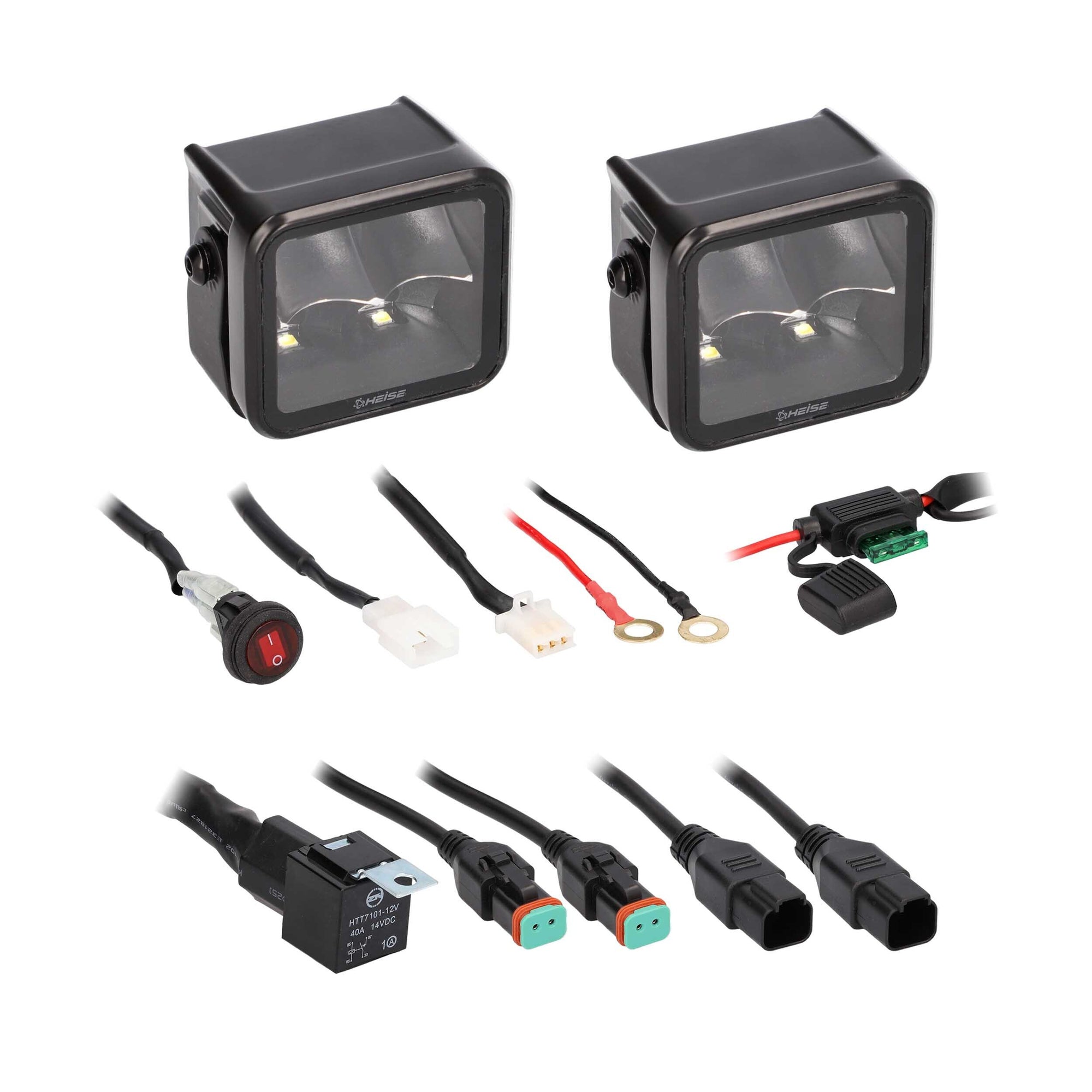 Universal - Blackout 2.5" - 4 LED Spot Cube - 2 Pack-Lighting Pods-Heise-Black Market UTV