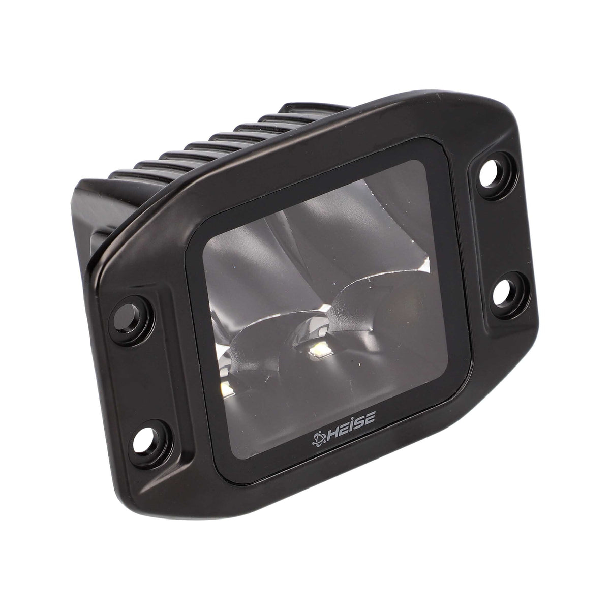 Universal - Blackout Flush Mount 3.5&quot; Cube 4 LED Light - Spot-Lighting Pods-Heise-Black Market UTV