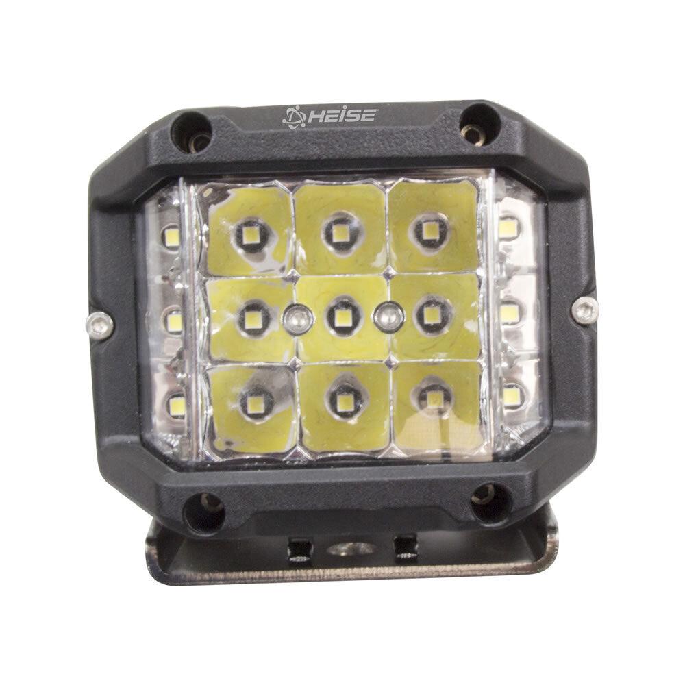 Universal - High Output Cube Light - 4 Inch, 15 LED, 2-Pack with Harness-Lighting Pods-Heise-Black Market UTV