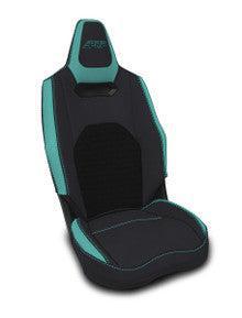 Front Seat Covers for 2025+ Polaris RZR PRO XP, PRO R, PRO S with Cooled Seats (Pair)-Seat-PRP Seats-Black/ Teal-Black Market UTV