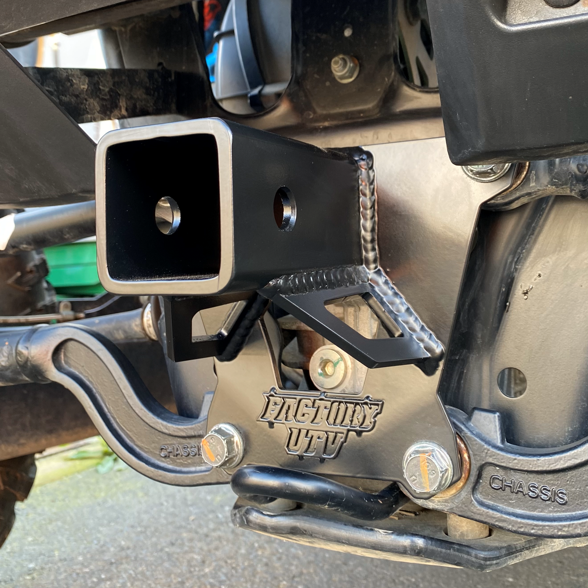 Polaris RZR XP Turbo S Rear Hitch Receiver-Hitch Receiver-Factory UTV-Black Market UTV