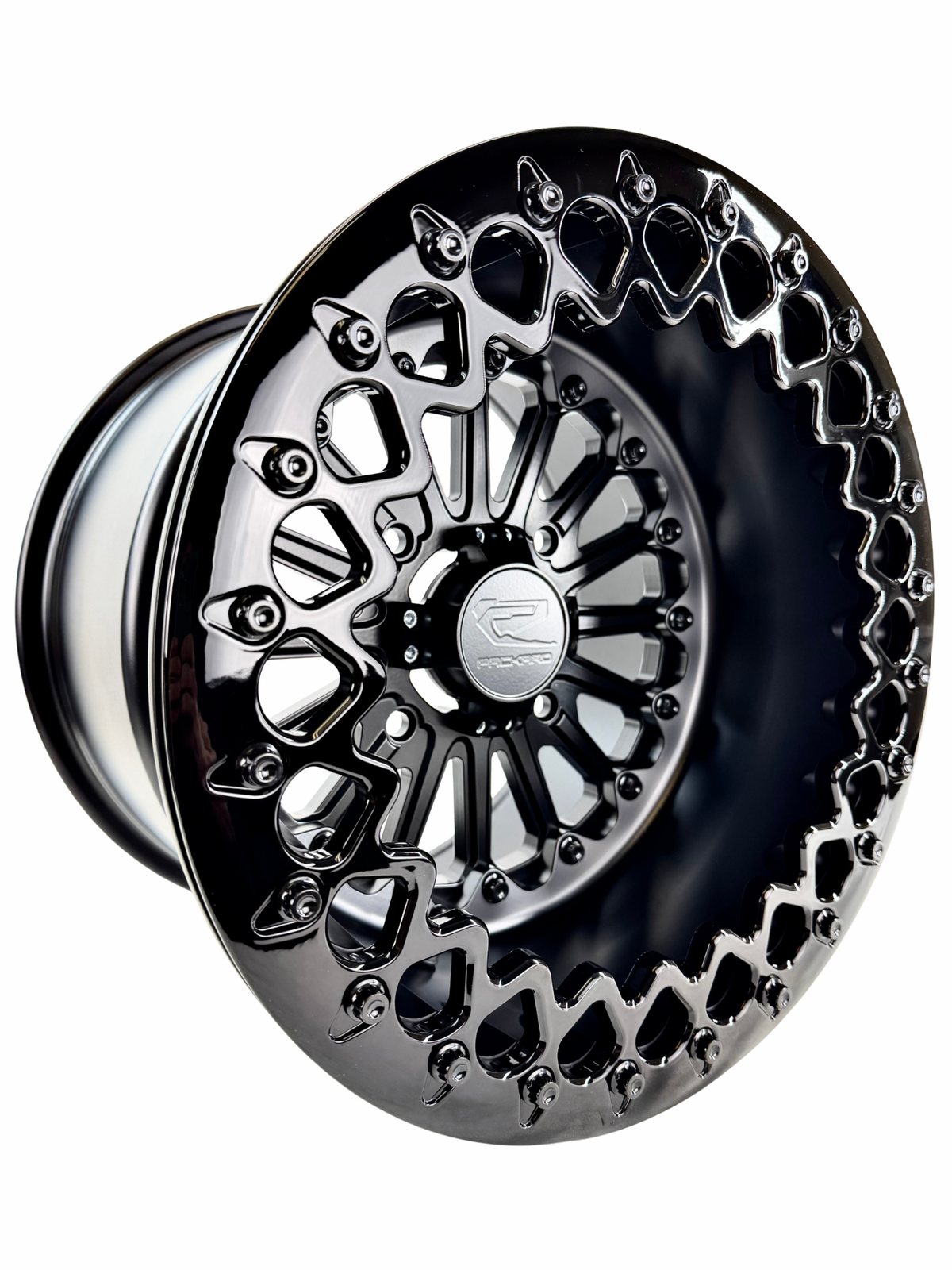 Element - FF Forged Beadlock - Midnight Series-Wheels-Packard Performance Dealer-15x7 | 4x136-Gloss Black V.1-Black Market UTV