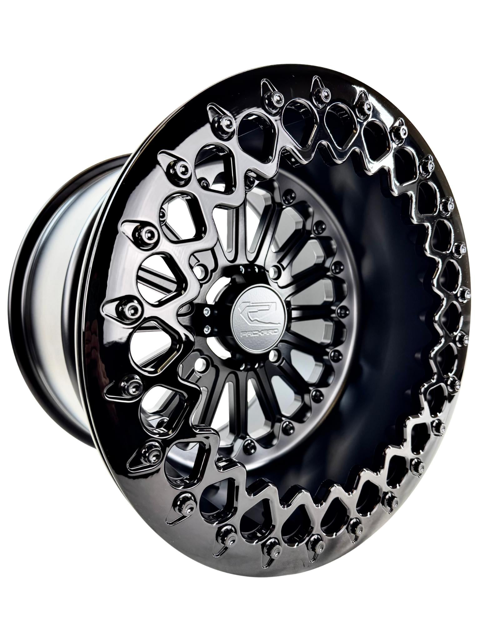 Element - FF Forged Beadlock - Midnight Series-Wheels-Packard Performance Dealer-15x7 | 4x136-Gloss Black V.1-Black Market UTV