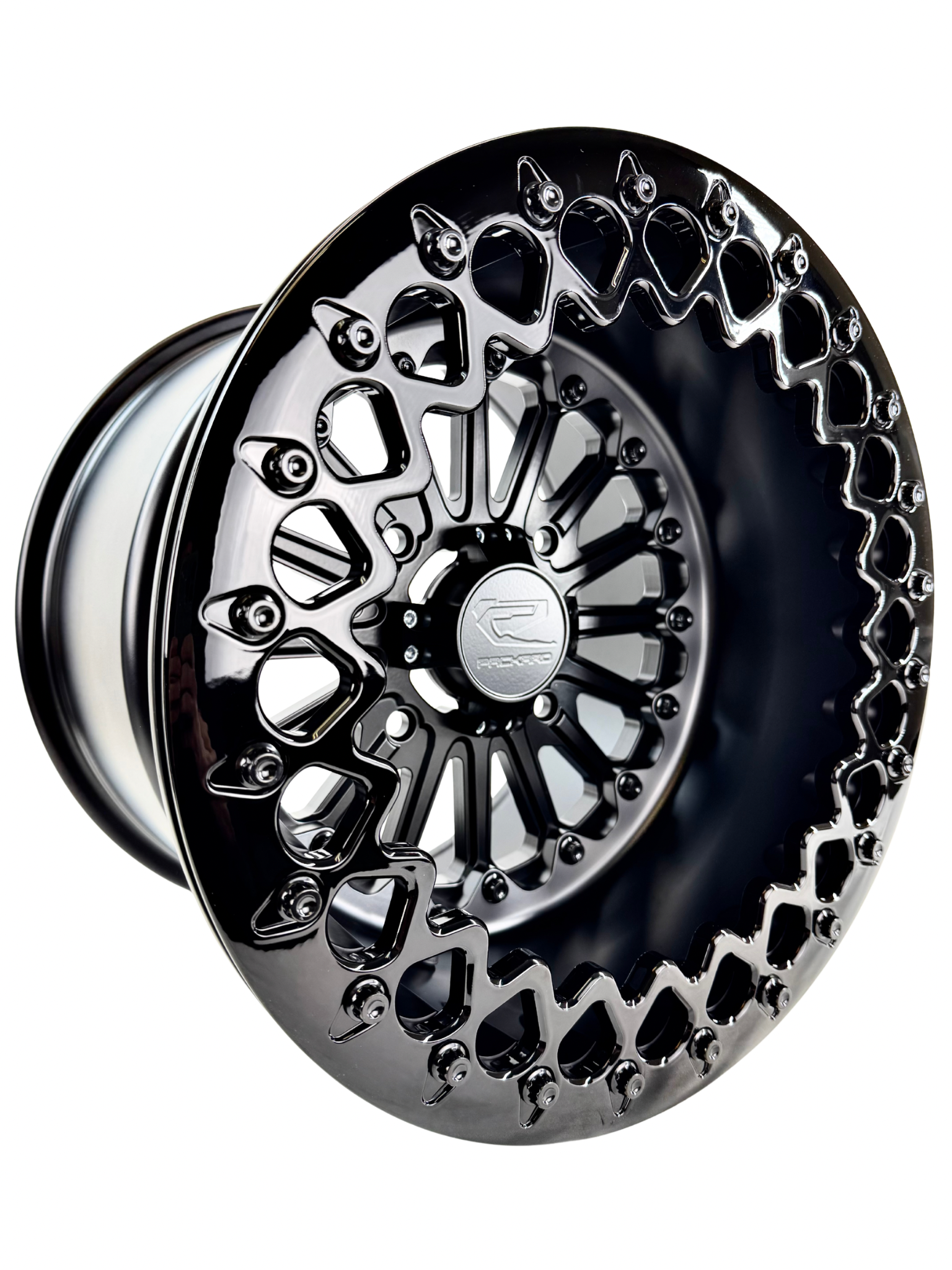Element - FF Forged Beadlock - Midnight Series-Wheels-Packard Performance Dealer-15x7 | 4x136-Gloss Black V.1-Black Market UTV