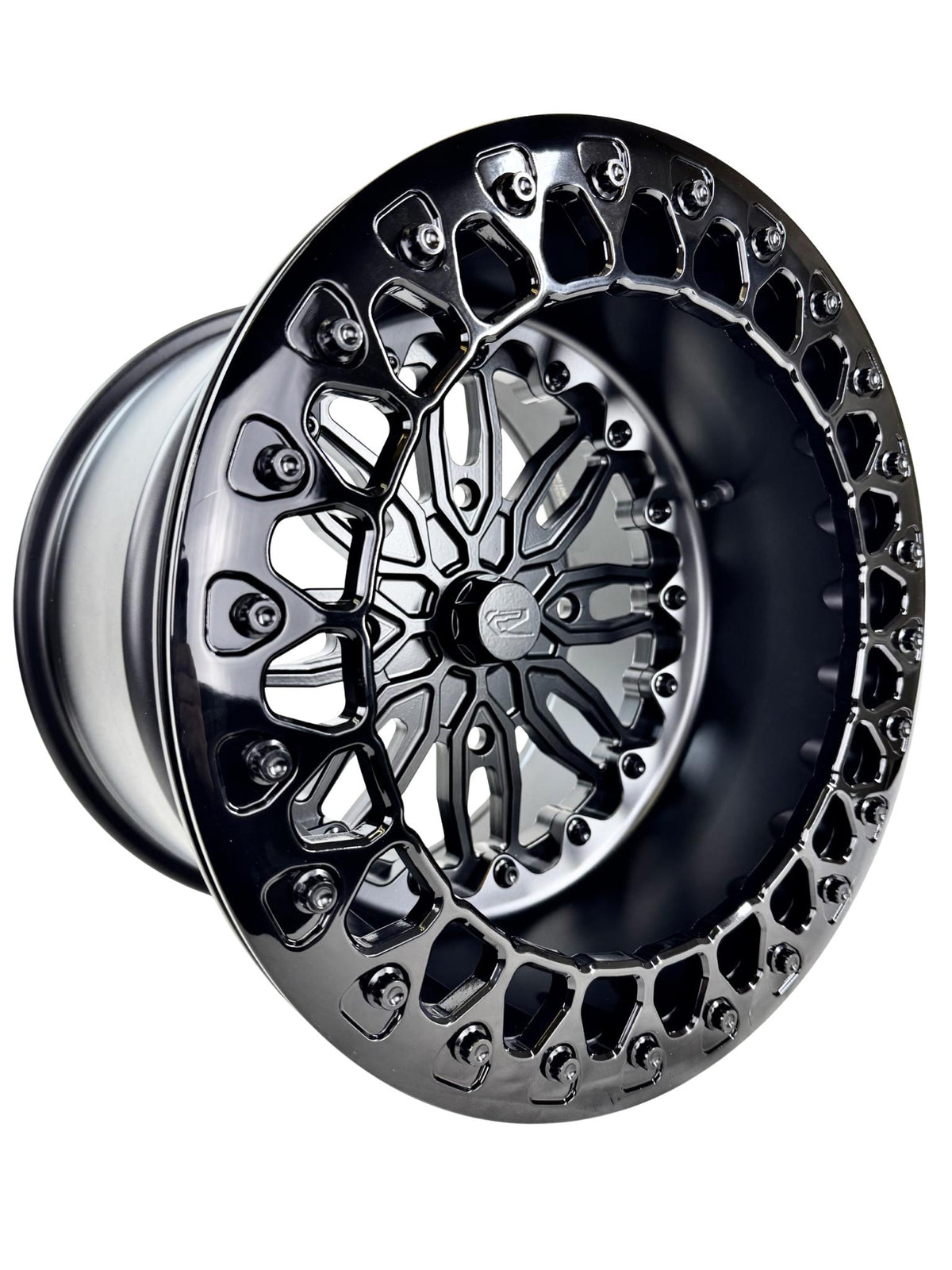 Icon - FF Forged Beadlock - Midnight Series-Wheels-Packard Performance Dealer-15x7 | 4x136-Gloss Black V.1-Black Market UTV