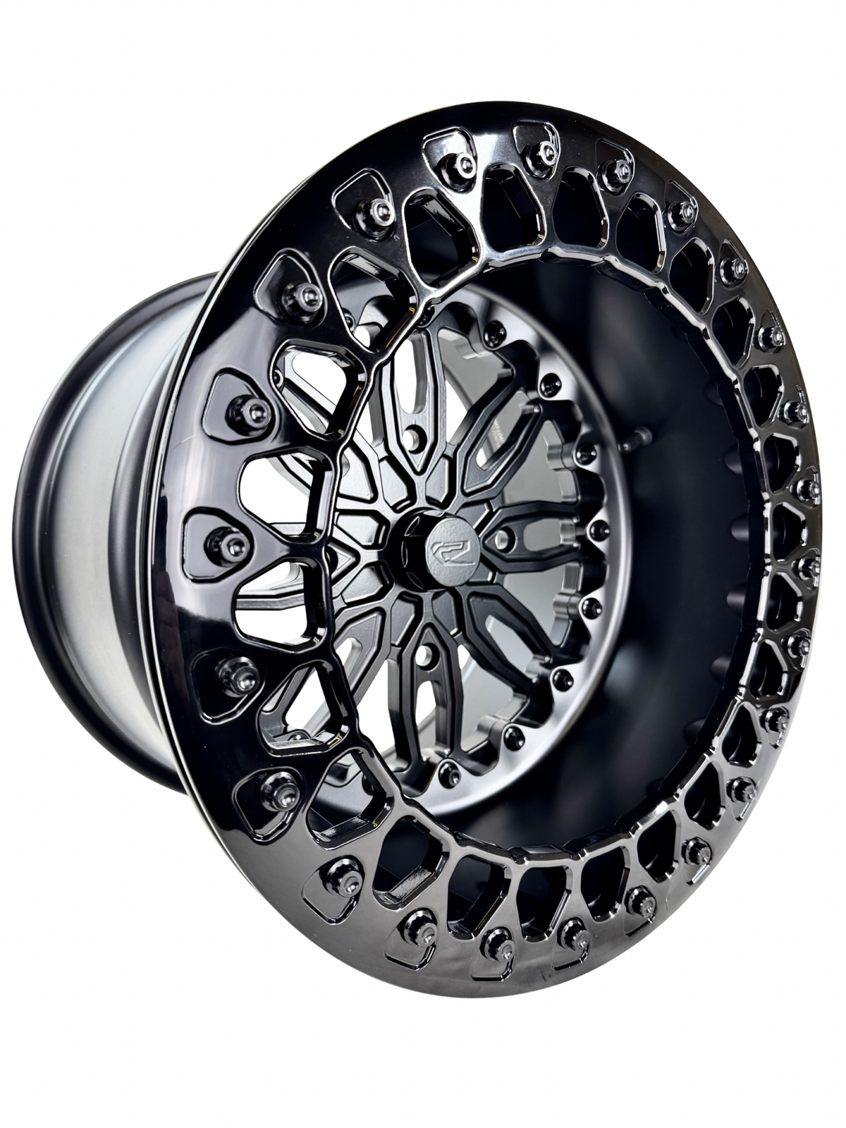 Icon - FF Forged Beadlock - Midnight Series-Wheels-Packard Performance Dealer-15x7 | 4x136-Gloss Black V.1-Black Market UTV