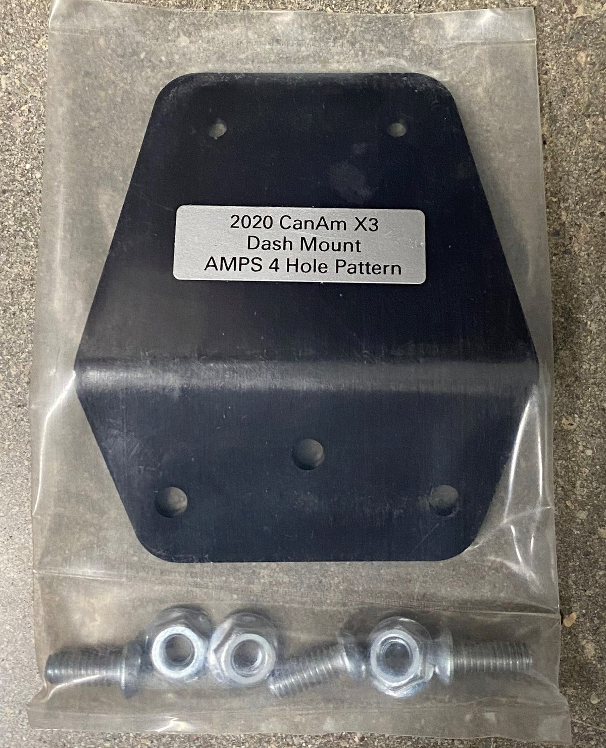 Dezert Freaks CanAm X3 2020 2 1/16&quot; Gauge and Powervision Mounts-Gauge Mount-DezertFreak-Dash Mount 2252-Black Market UTV