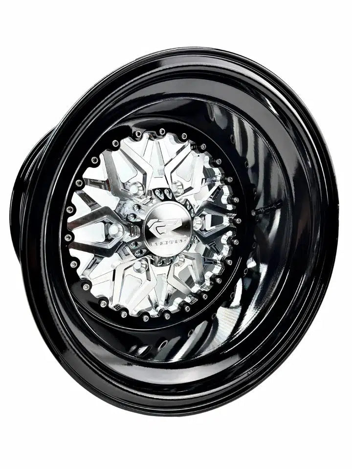 IMPACT - SILVER MAVERICK R BY ULTRA-LIGHT-Wheels-Packard Performance-15x7 | 6x139.7-Black Market UTV