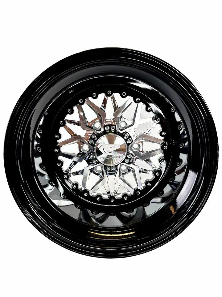 IMPACT - SILVER MAVERICK R BY ULTRA-LIGHT-Wheels-Packard Performance-15x7 | 6x139.7-Black Market UTV