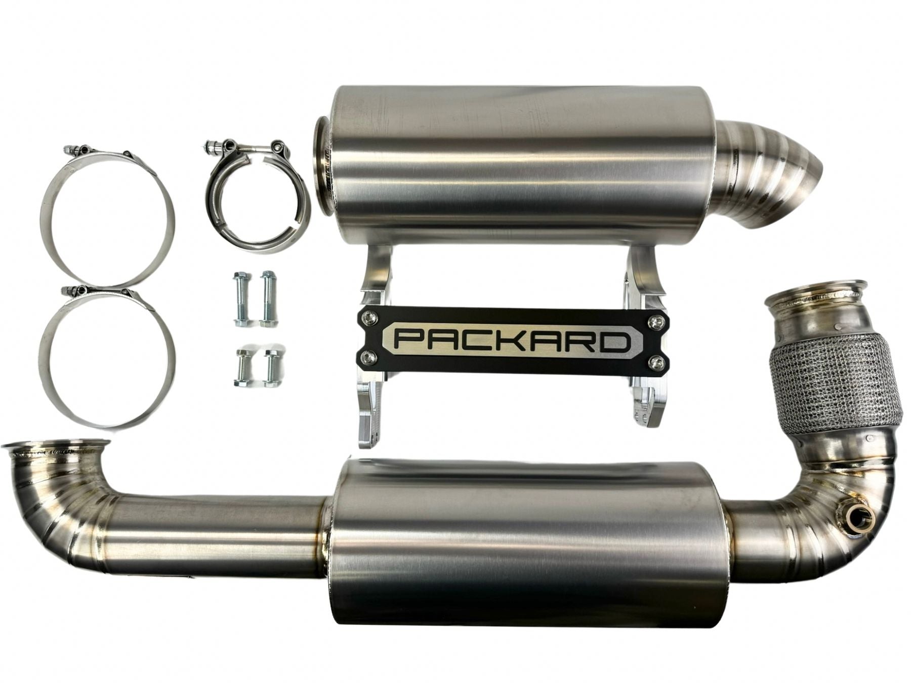 Packard Performance 3" Titanium Turbo Back Exhaust (Dual Muffler) for Can-Am X3-Muffler-Packard Performance-Black Market UTV