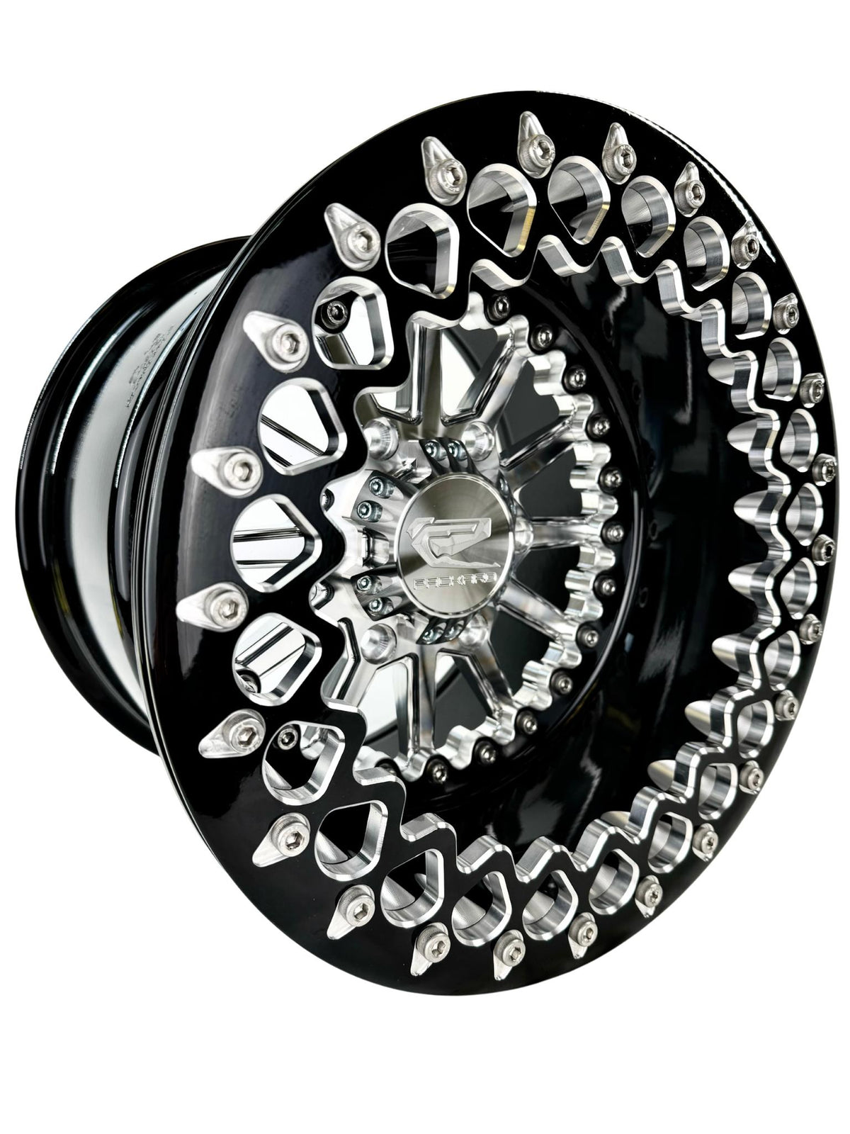 Element - FF Forged Beadlock - Silver Maverick R 6x139.7-Wheels-Packard Performance Dealer-15x7 | 6X139.7-Contrast Machined V.1-No-Black Market UTV