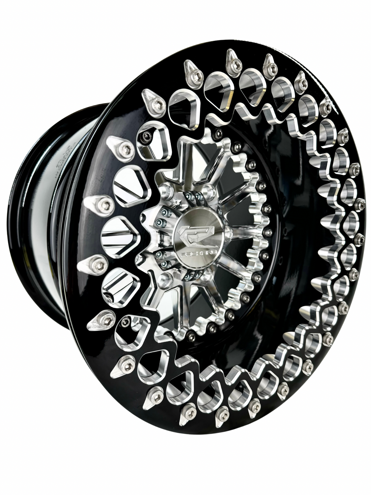Element - FF Forged Beadlock - Silver Maverick R 6x139.7-Wheels-Packard Performance Dealer-15x7 | 6X139.7-Contrast Machined V.1-No-Black Market UTV