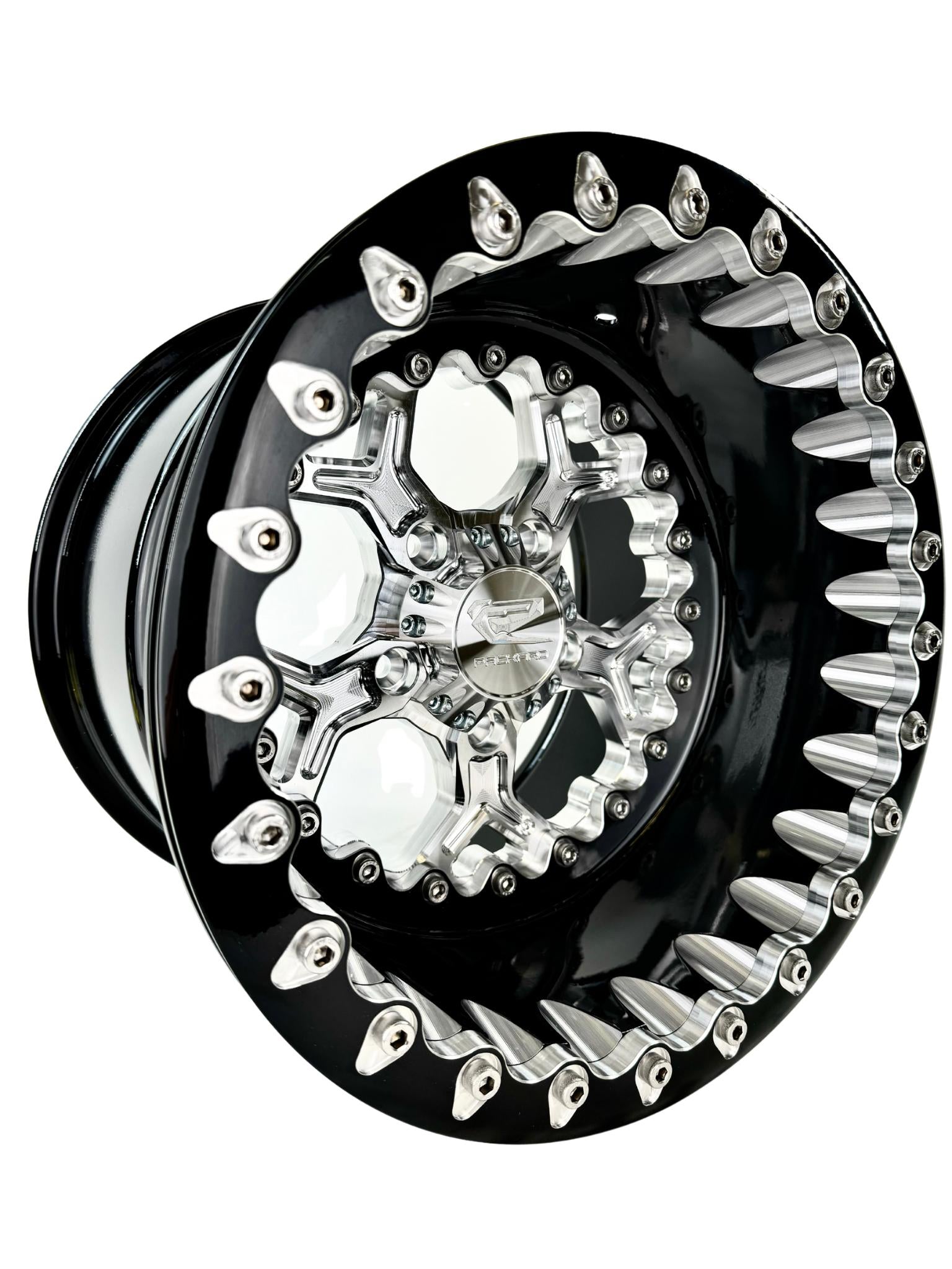 Pro 5 - FF Forged Beadlock - Silver RZR Pro R 5x4.5-Wheels-Packard Performance Dealer-15x7 | 5X4.5-Contrast Machined V.1-No-Black Market UTV