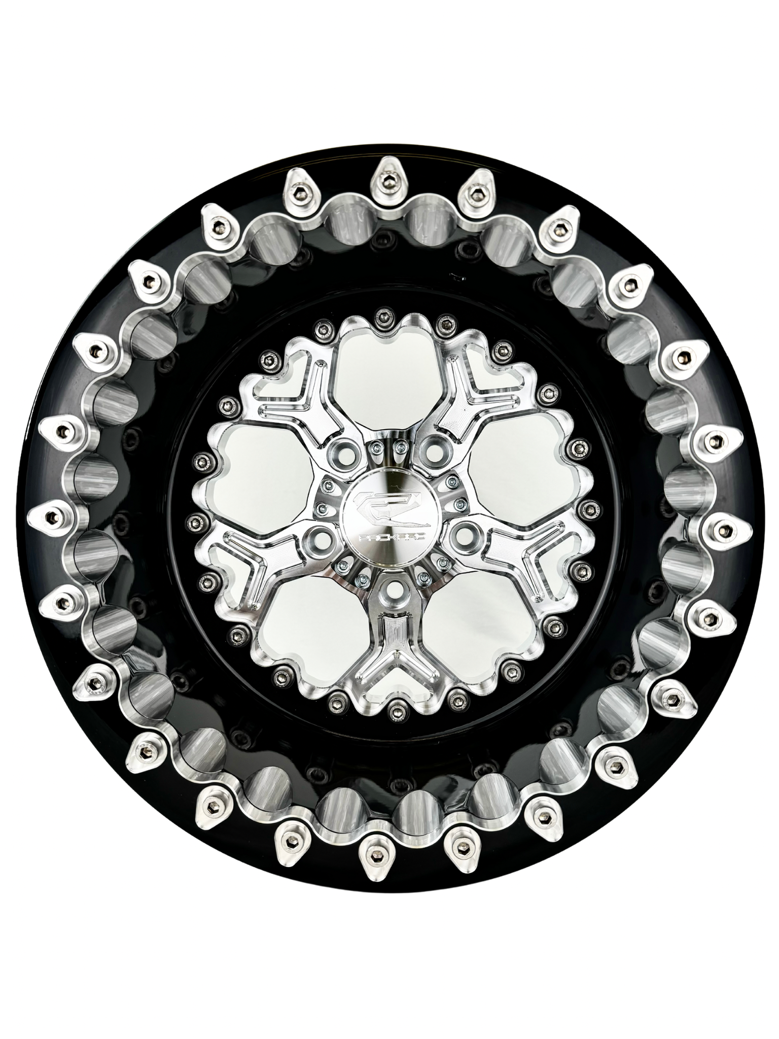 Pro 5 - FF Forged Beadlock - Silver RZR Pro R 5x4.5-Wheels-Packard Performance Dealer-15x7 | 5X4.5-V.1-Yes-Black Market UTV