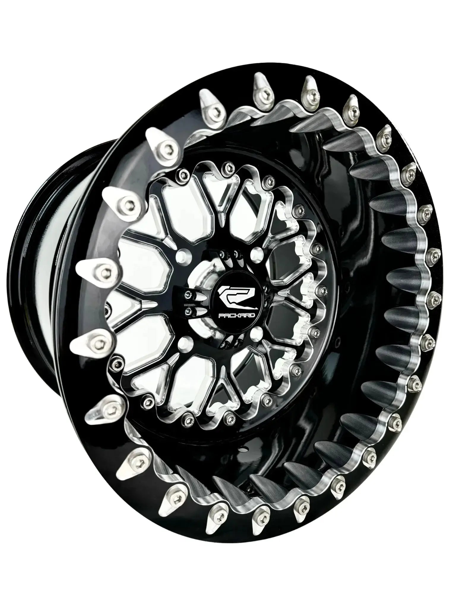 Wishbone - FF Forged Beadlock - Gloss Black-Wheels-Packard Performance-15x7 | 4x136-V.2-Black Market UTV