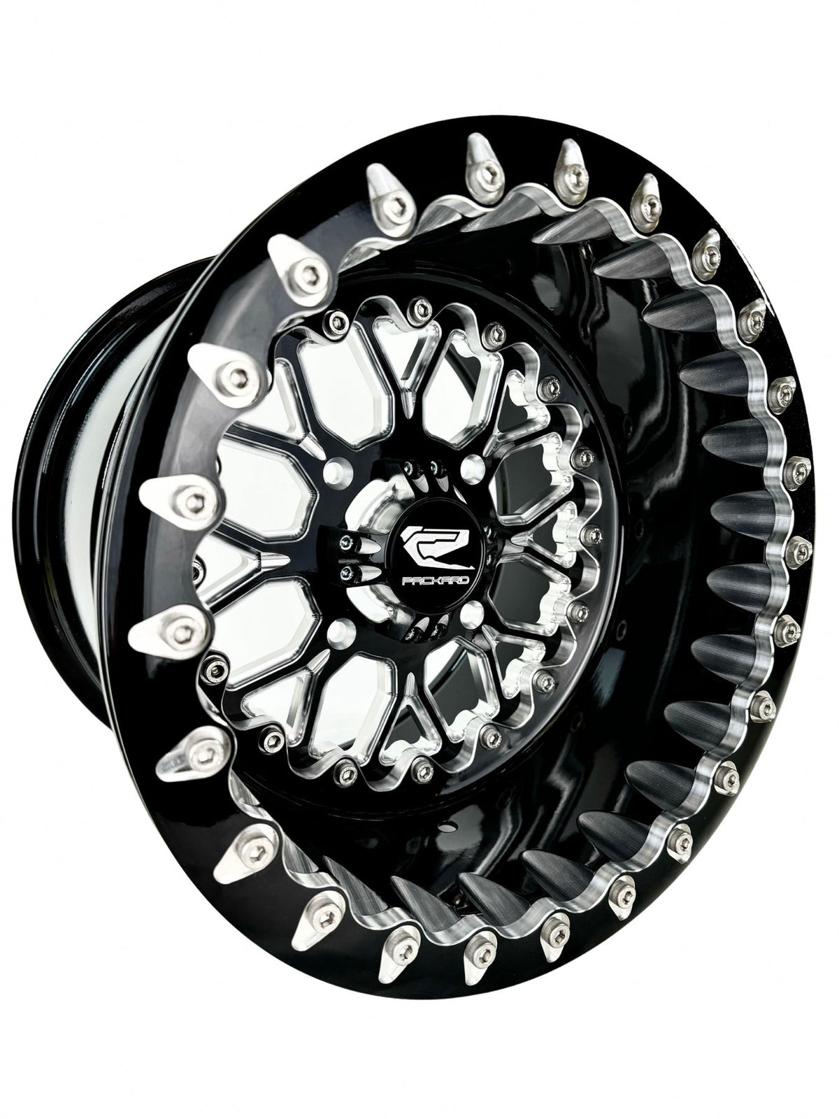 Wishbone - FF Forged Beadlock - Gloss Black by Ultra-Light-Wheels-Packard Performance-15x7 | 4x136-V.1-Black Market UTV