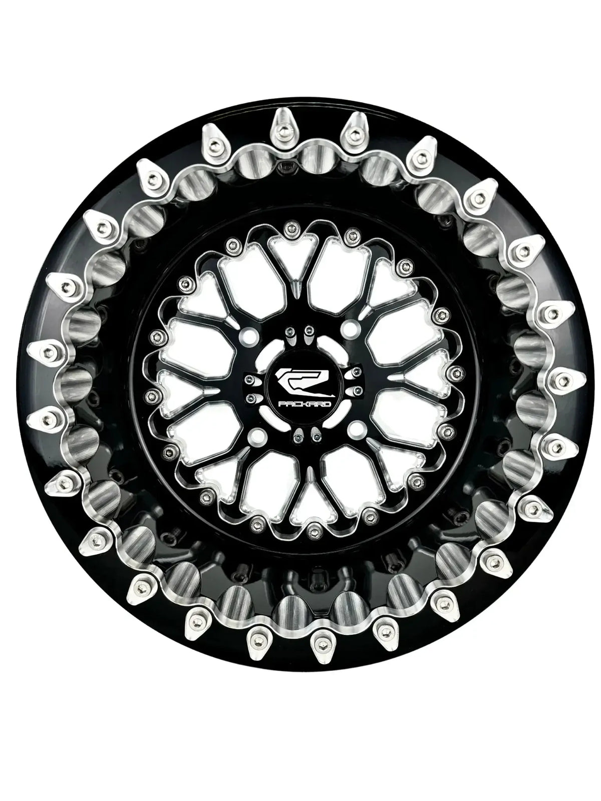 Wishbone - FF Forged Beadlock - Gloss Black-Wheels-Packard Performance-15x7 | 4x136-V.2-Black Market UTV