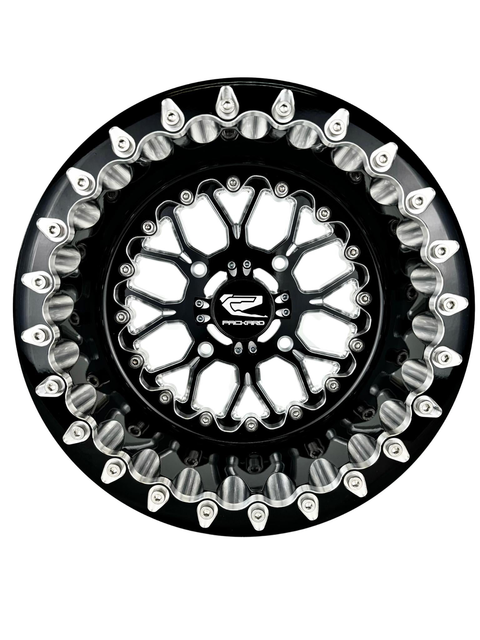 Wishbone - FF Forged Beadlock - Gloss Black-Wheels-Packard Performance Dealer-15x7 | 4x136-V.2-Black Market UTV