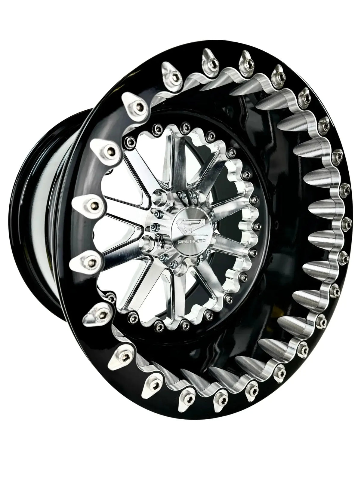 Element - FF Forged Beadlock - Silver RZR Pro R 5x4.5-Wheels-Packard Performance-15x11 | 5X4.5-V.2-Yes-Black Market UTV