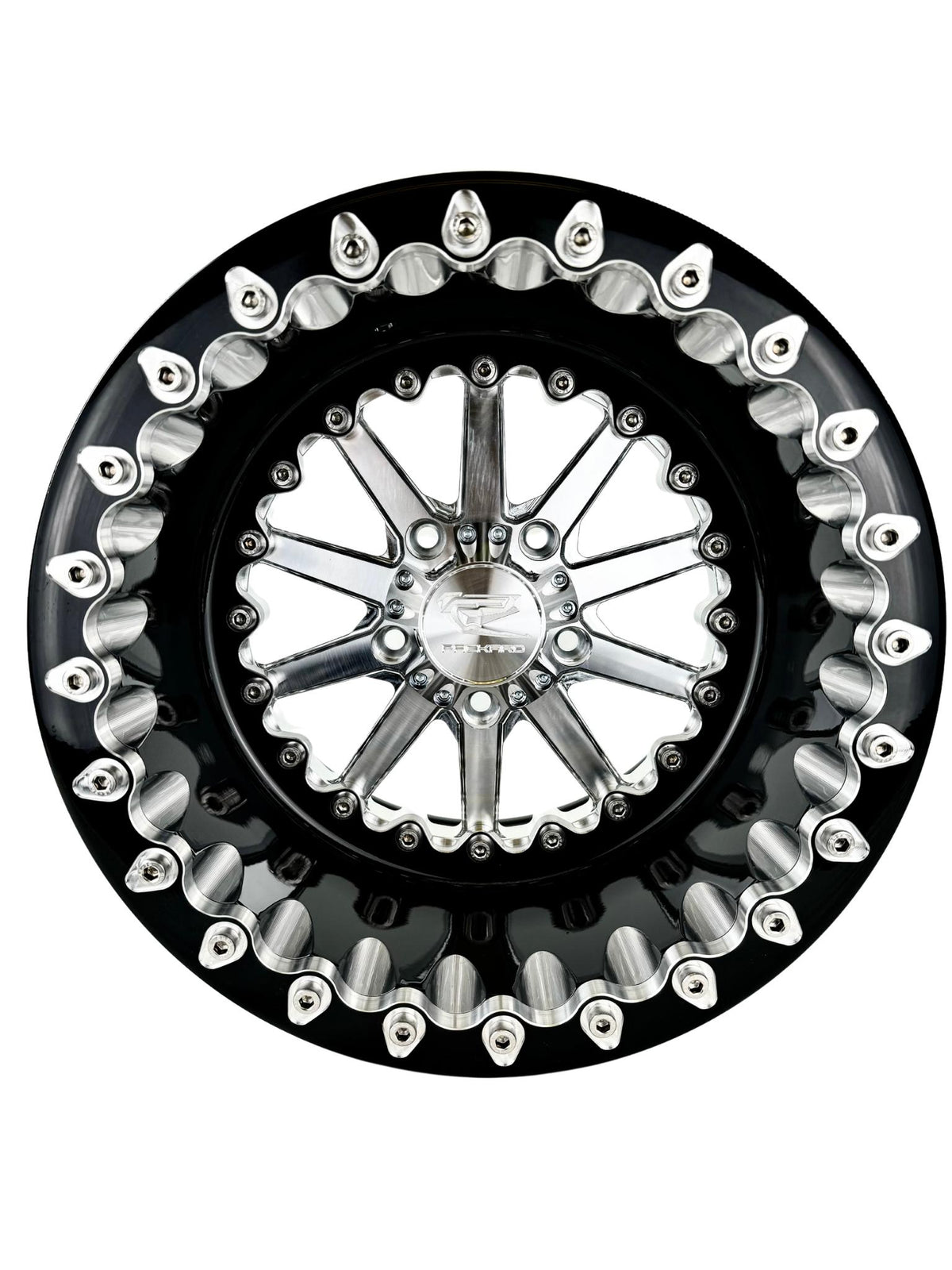 Element - FF Forged Beadlock - Silver RZR Pro R 5x4.5-Wheels-Packard Performance-15x11 | 5X4.5-V.2-Yes-Black Market UTV