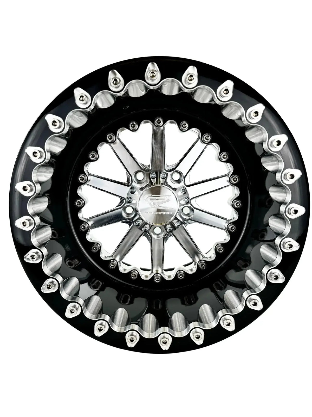 Element - FF Forged Beadlock - Silver RZR Pro R 5x4.5-Wheels-Packard Performance-15x11 | 5X4.5-V.2-Yes-Black Market UTV