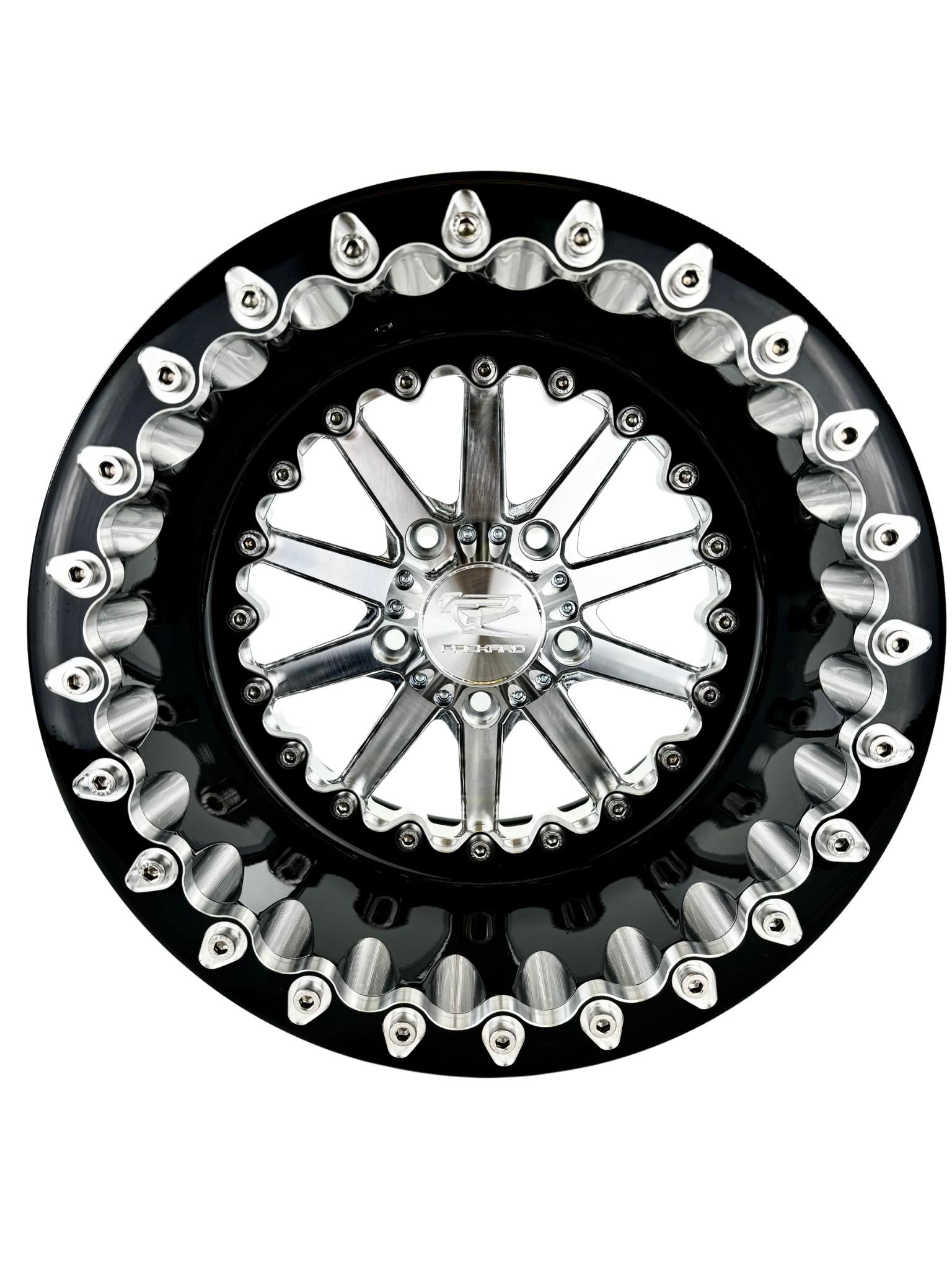 Element - FF Forged Beadlock - Silver RZR Pro R 5x4.5-Wheels-Packard Performance Dealer-15x11 | 5X4.5-V.2-Yes-Black Market UTV