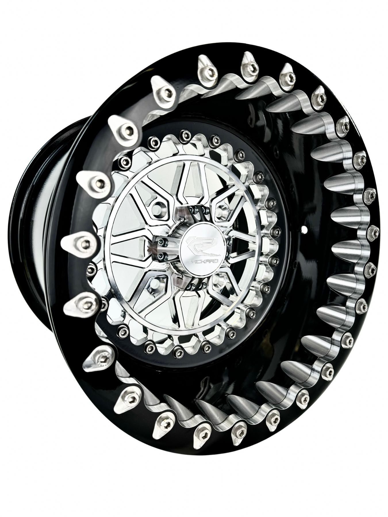 Apollo - FF Forged Beadlock - SILVER by Ultra-Light-Wheels-Packard Performance-15x7 | 4x136-V.1-Black Market UTV