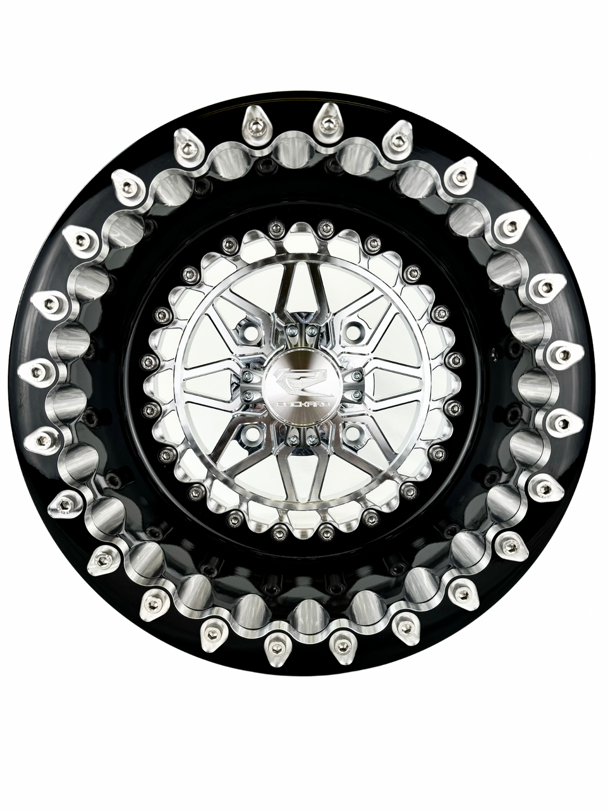 Apollo - FF Forged Beadlock - SILVER-Wheels-Packard Performance Dealer-15x7 | 4x136-V.1-No-Black Market UTV