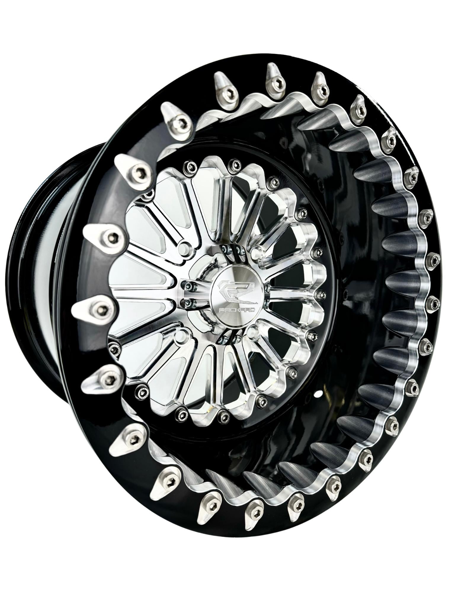 Element - FF Forged Beadlock - SILVER-Wheels-Packard Performance Dealer-15x7 | 4x136-V.1-Yes-Black Market UTV