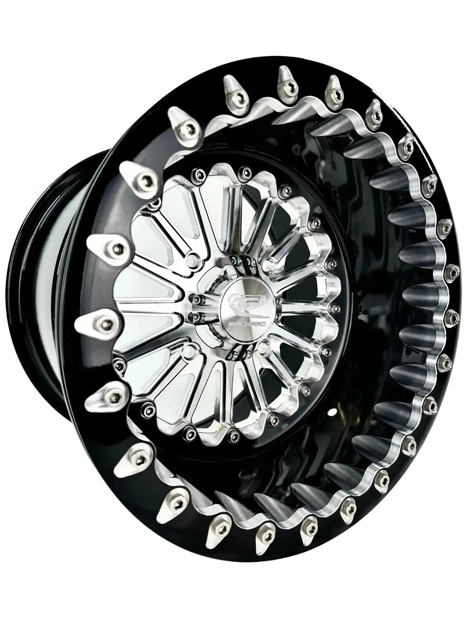 Element - FF Forged Beadlock - SILVER-Wheels-Packard Performance-15x7 | 4x136-V.1-Yes-Black Market UTV
