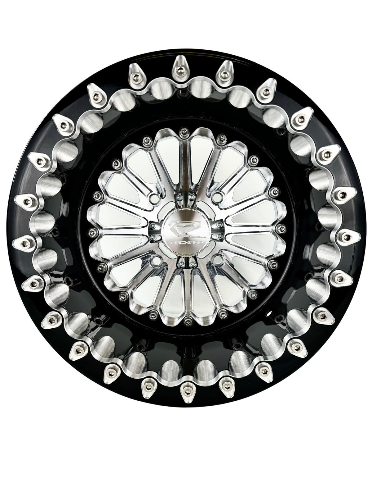 Element - FF Forged Beadlock - SILVER-Wheels-Packard Performance-15x7 | 4x136-V.1-Yes-Black Market UTV