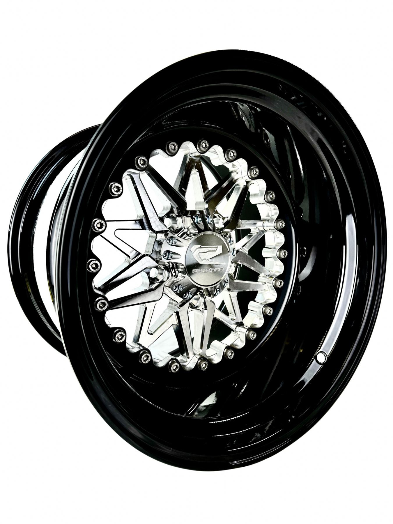 Impact 2.0 - FF Silver RZR PRO R 5X4.5 by Ultra-light-Wheels-Packard Performance-15x7 | 5X4.5-Black Market UTV