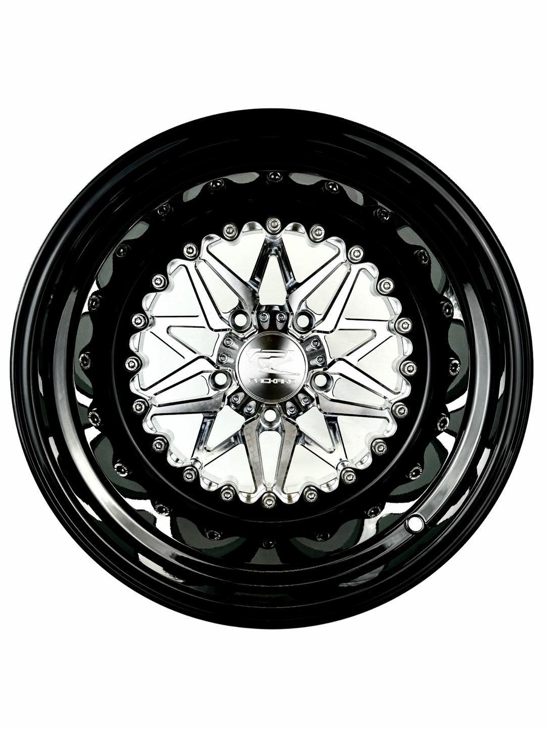Impact 2.0 - FF Forged Silver RZR PRO R 5X4.5-Wheels-Packard Performance-15x7 | 5X4.5-YES-Black Market UTV