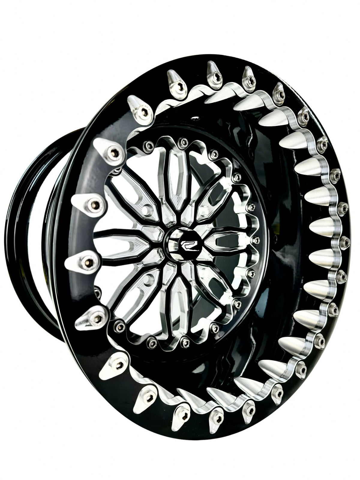 Icon - FF Forged Beadlock - Gloss Black by Ultra-Light-Wheels-Packard Performance-15x7 | 4x136-V.1-Black Market UTV