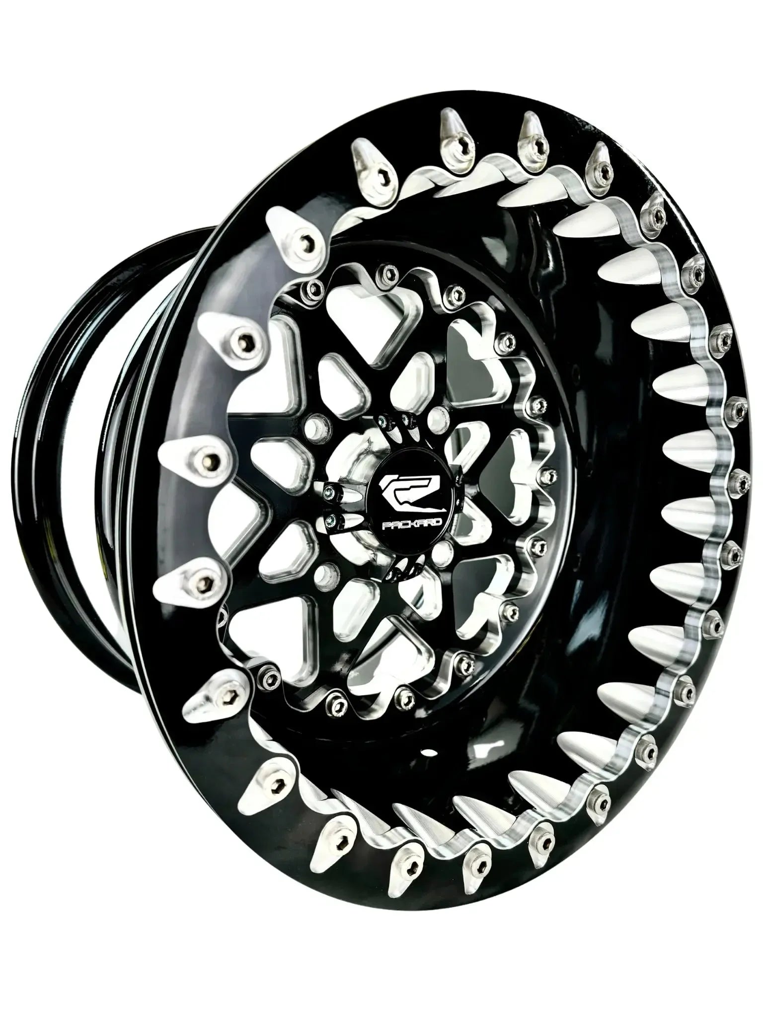 V2 Super Star - FF Forged Beadlock - Gloss Black-Wheels-Packard Performance-15x7 | 4x136-V.2-Black Market UTV