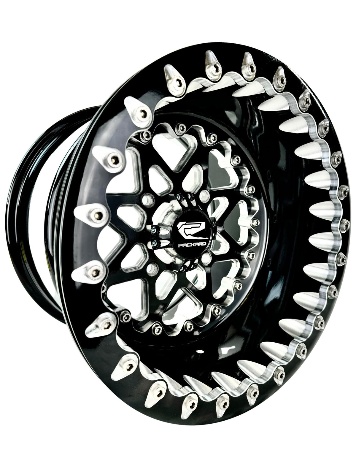 V2 Super Star - FF Forged Beadlock - Gloss Black-Wheels-Packard Performance Dealer-15x7 | 4x136-Contrast Machined V.1-Black Market UTV