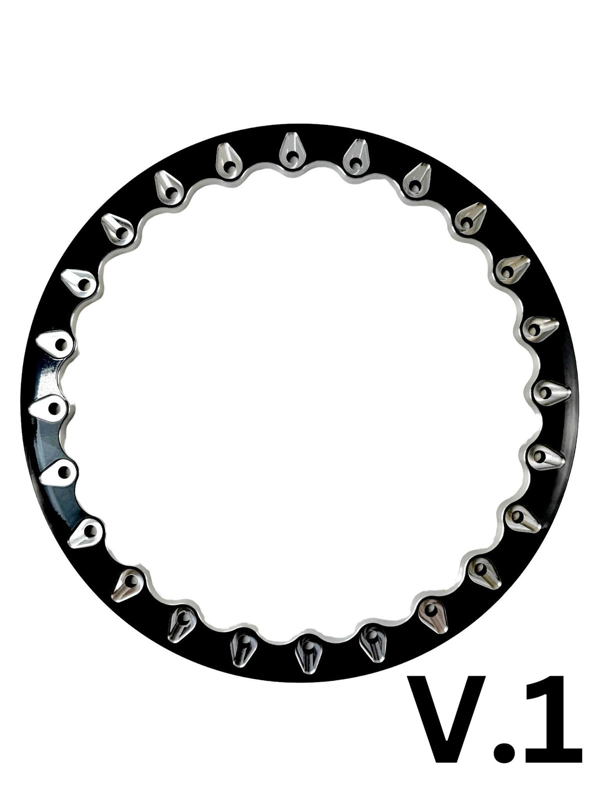 Element- FF Forged Polished Beadlock - Silver-Wheels-Packard Performance-15x7 | 4x136-V.1-No-Black Market UTV