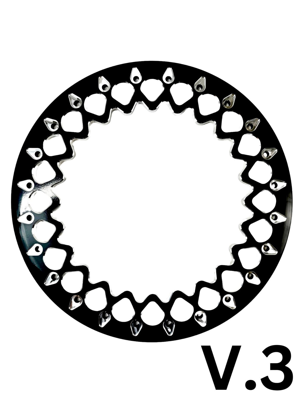 V2- FF Forged Polished Beadlock - Silver-Wheels-Packard Performance-15x7 | 4x136-V.1-No-Black Market UTV