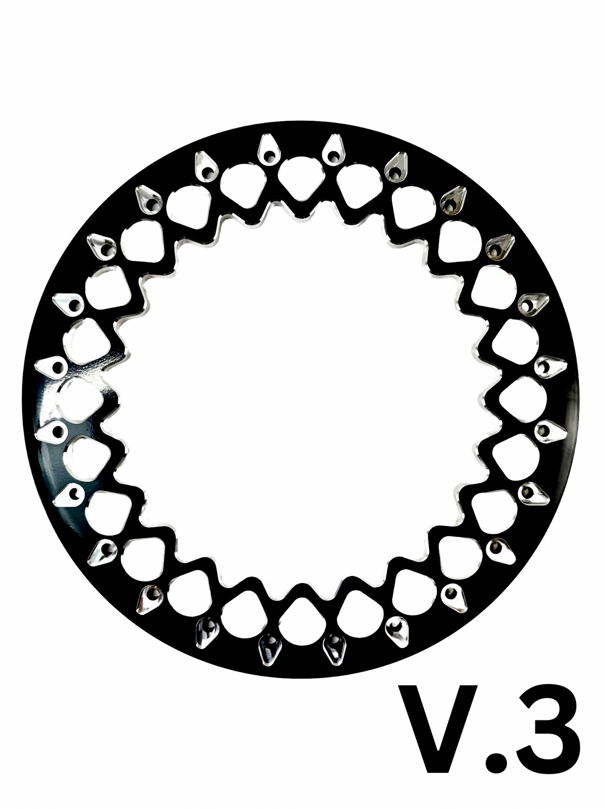 Wishbone - FF Forged Polished Beadlock - Silver-Wheels-Packard Performance Dealer-15x7 | 4x136-V.1-No-Black Market UTV