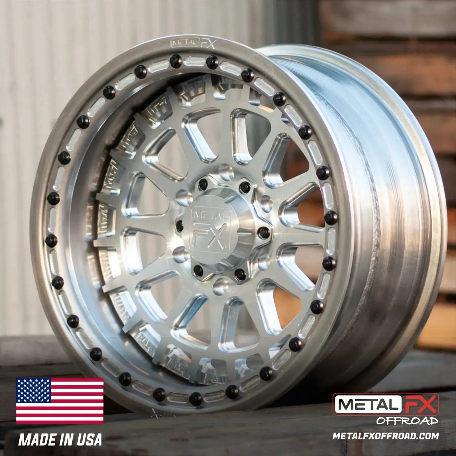 17" OUTLAW 6R | FORGED 3-PIECE | BEADLOCK-Wheels-Metal FX Offroad-17x7 | +32 / 5+2 | 6x139.7-Black Market UTV