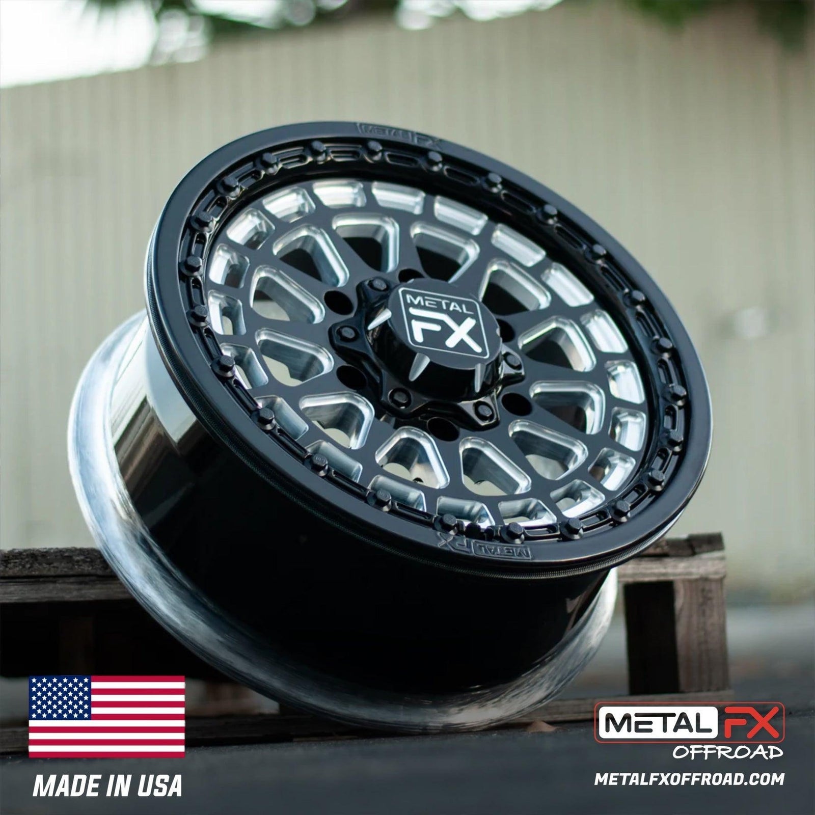 OUTLAW 6R | FORGED MONOBLOCK | BEADLOCK-Wheels-Metal FX Offroad-15x6 | +38 / 4.5+1.5 | 6x139.7-RAW-Black Market UTV